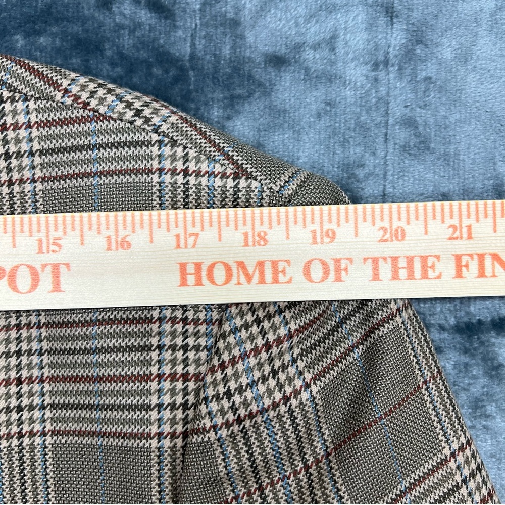 Loriano 40R Disegno Collezione Super 100s Men's Wool Blazer Sport Coat Glenplaid - Picture 8 of 15